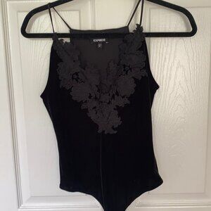 Express velvet bodysuit
